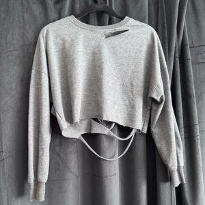 Upcycled Women's Cropped Sweatshirt